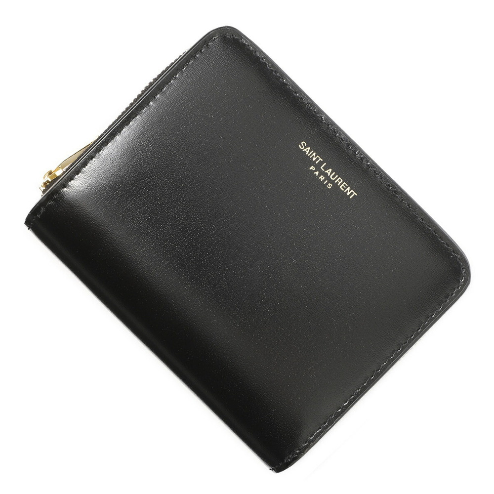 Saint Laurent Bi fold Wallet Coin Black - Picture 1 of 6